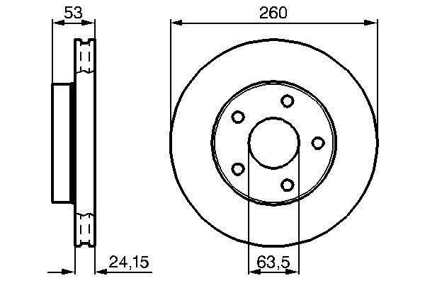 Тормозной диск   0 986 478 195   BOSCH