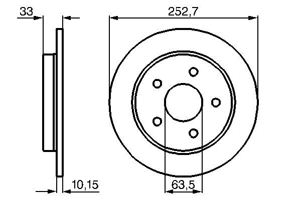 Тормозной диск   0 986 478 196   BOSCH