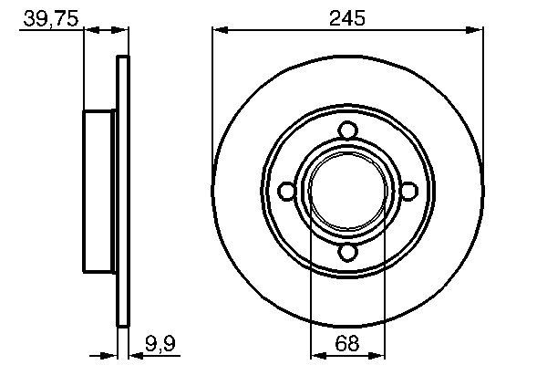 Тормозной диск   0 986 478 216   BOSCH