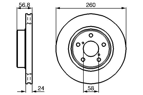 Тормозной диск   0 986 478 293   BOSCH