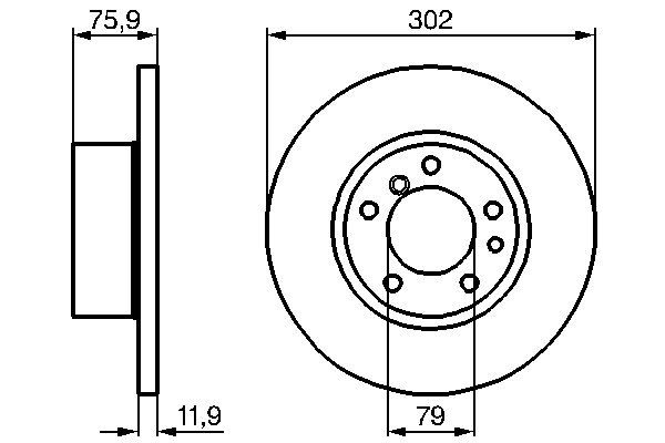 Гальмівний диск   0 986 478 319   BOSCH