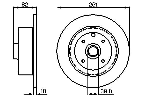 Тормозной диск   0 986 478 328   BOSCH