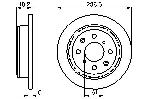 Тормозной диск   0 986 478 350   BOSCH