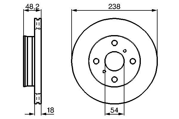 Тормозной диск   0 986 478 385   BOSCH