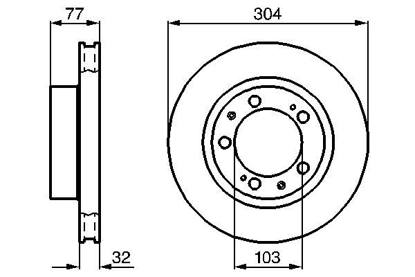 Тормозной диск   0 986 478 409   BOSCH