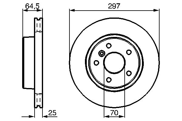 Тормозной диск   0 986 478 483   BOSCH