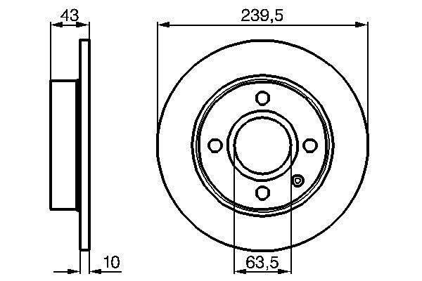 Тормозной диск   0 986 478 501   BOSCH