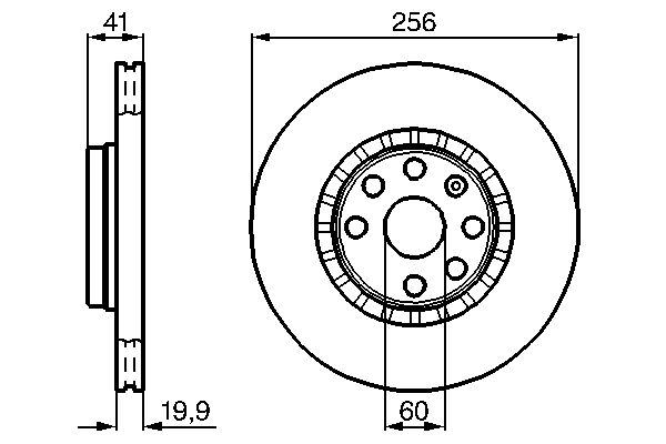 Тормозной диск   0 986 478 535   BOSCH