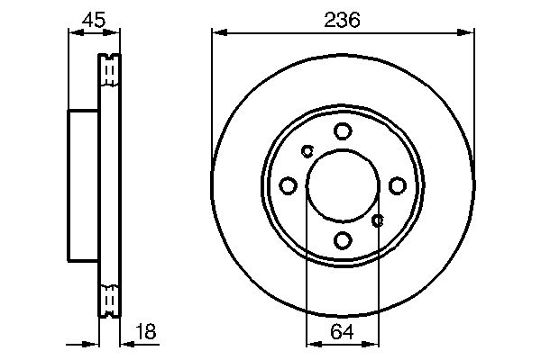 Тормозной диск   0 986 478 572   BOSCH