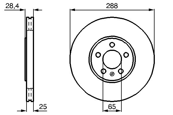 Тормозной диск   0 986 478 619   BOSCH