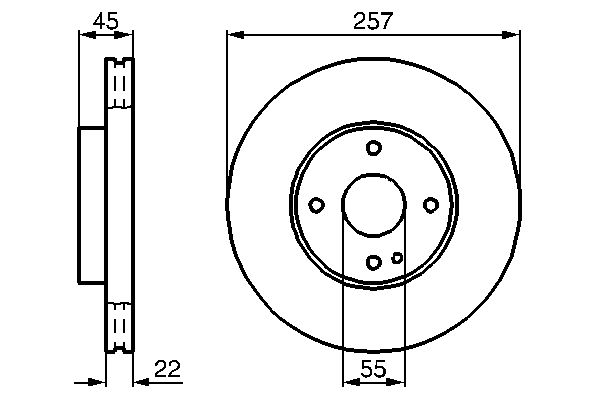 Тормозной диск   0 986 478 638   BOSCH