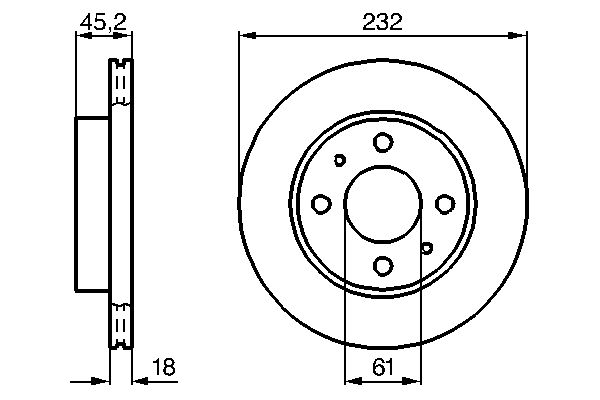 Тормозной диск   0 986 478 650   BOSCH