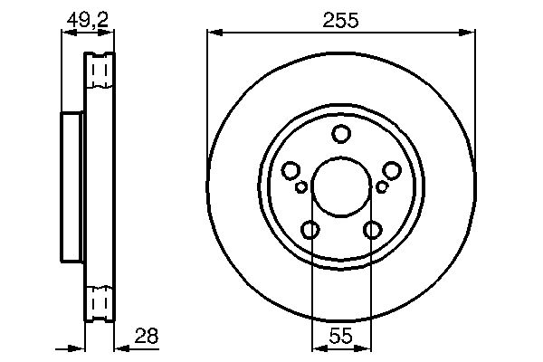 Тормозной диск   0 986 478 858   BOSCH