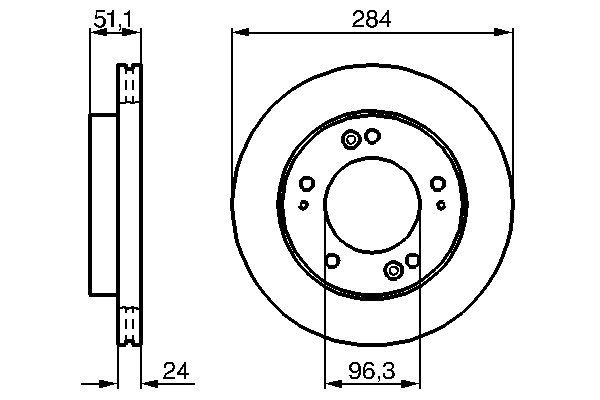 Тормозной диск   0 986 479 020   BOSCH