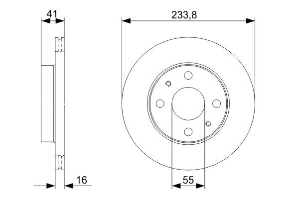 Тормозной диск   0 986 479 352   BOSCH