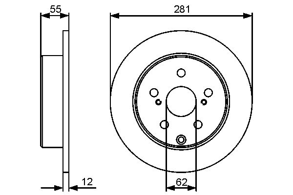 Тормозной диск   0 986 479 419   BOSCH