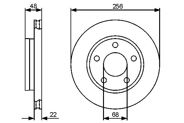 Тормозной диск   0 986 479 463   BOSCH