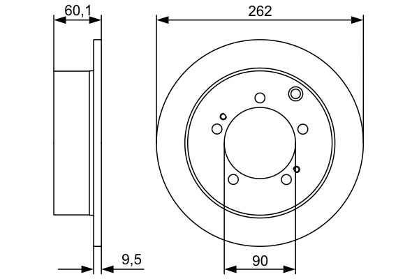 Тормозной диск   0 986 479 512   BOSCH