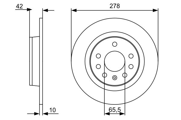 Тормозной диск   0 986 479 515   BOSCH