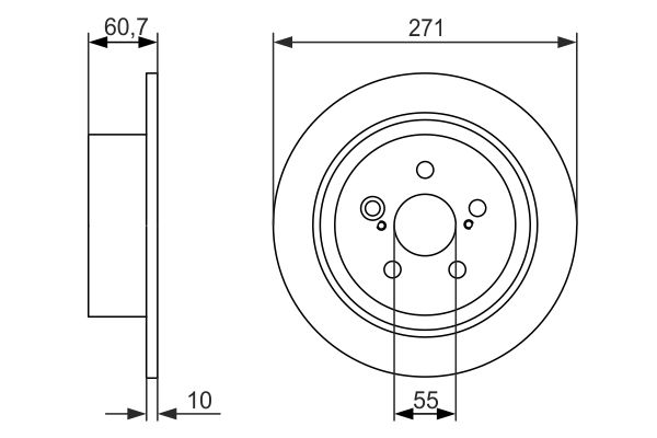 Тормозной диск   0 986 479 613   BOSCH