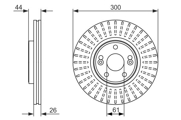 Тормозной диск   0 986 479 668   BOSCH