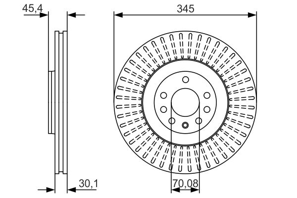 Тормозной диск   0 986 479 A24   BOSCH