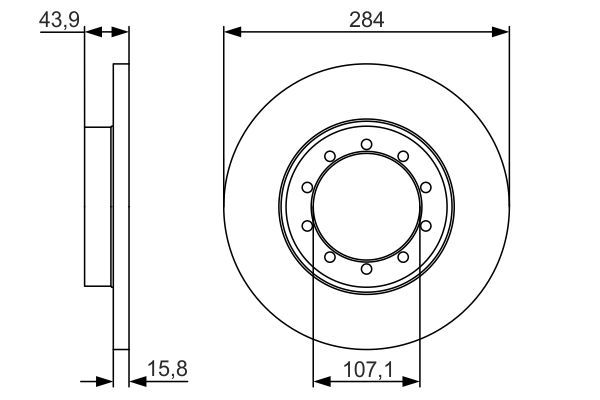 Тормозной диск   0 986 479 A34   BOSCH