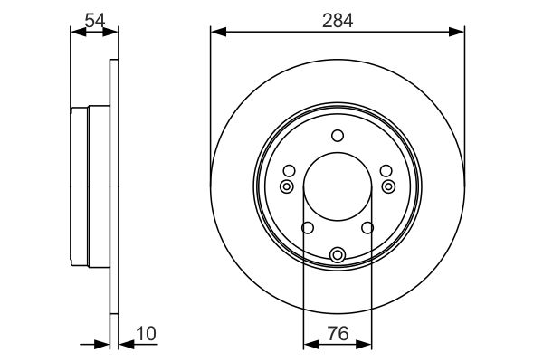 Тормозной диск   0 986 479 A45   BOSCH