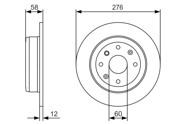 Тормозной диск   0 986 479 A56   BOSCH