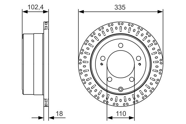 Тормозной диск   0 986 479 A61   BOSCH