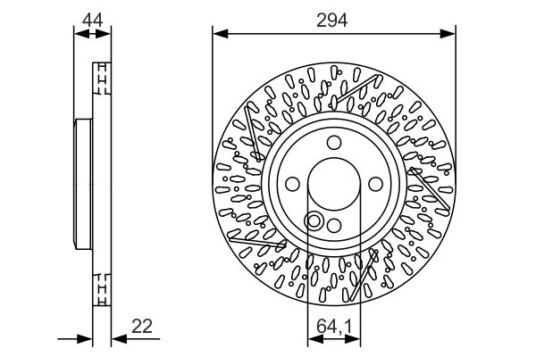 Тормозной диск   0 986 479 A69   BOSCH