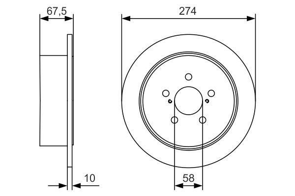 Тормозной диск   0 986 479 A82   BOSCH