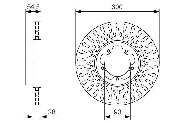 Тормозной диск   0 986 479 B11   BOSCH