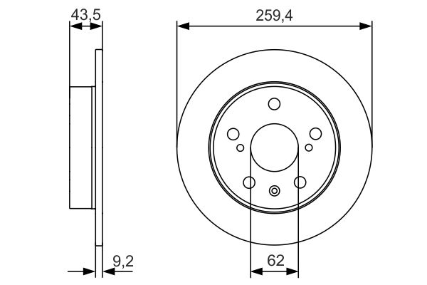 Тормозной диск   0 986 479 C44   BOSCH