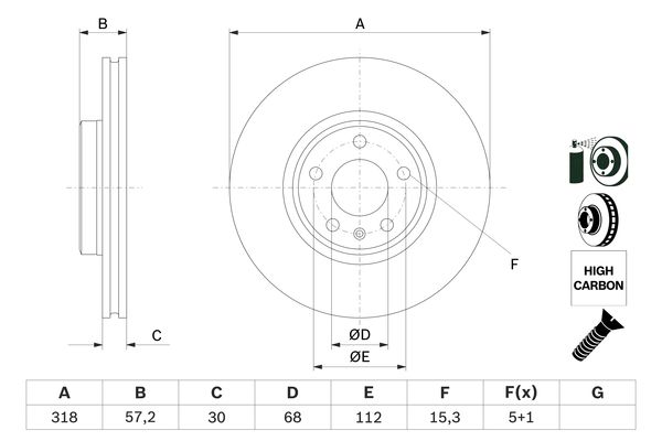 Тормозной диск   0 986 479 E49   BOSCH