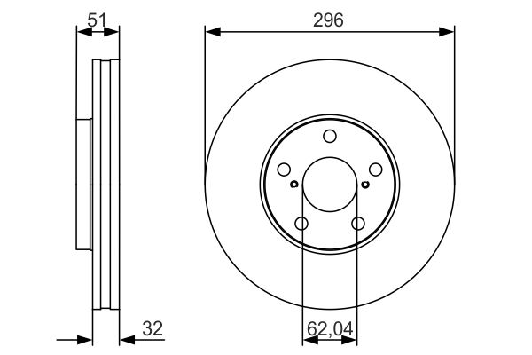 Тормозной диск   0 986 479 R20   BOSCH