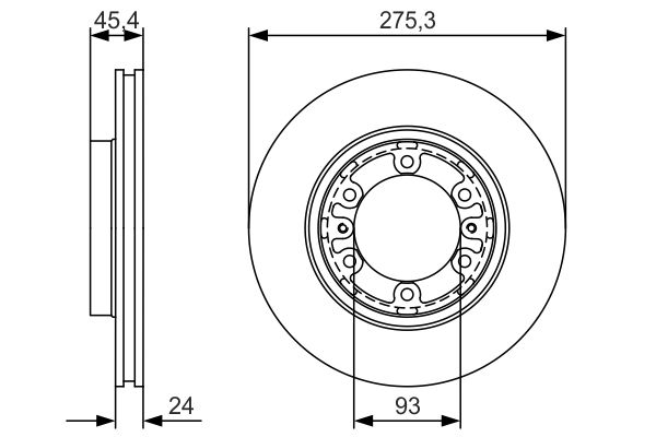 Тормозной диск   0 986 479 R40   BOSCH