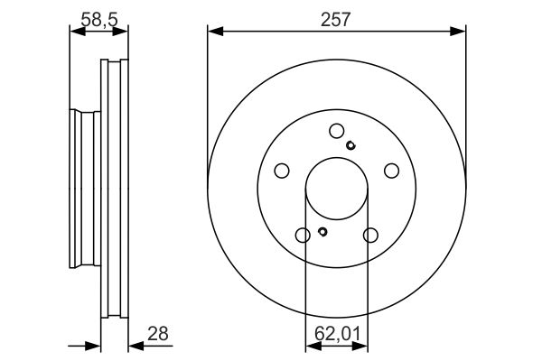 Тормозной диск   0 986 479 R53   BOSCH