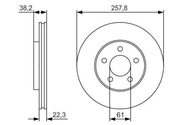 Тормозной диск   0 986 479 R56   BOSCH