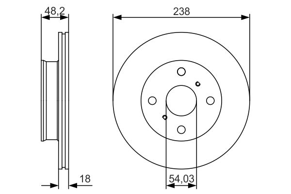 Тормозной диск   0 986 479 R75   BOSCH