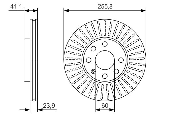 Тормозной диск   0 986 479 R76   BOSCH