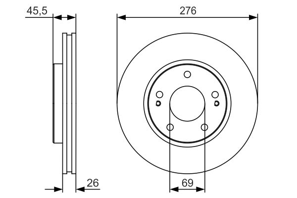 Тормозной диск   0 986 479 S00   BOSCH