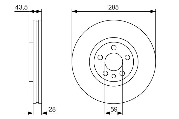 Тормозной диск   0 986 479 S62   BOSCH