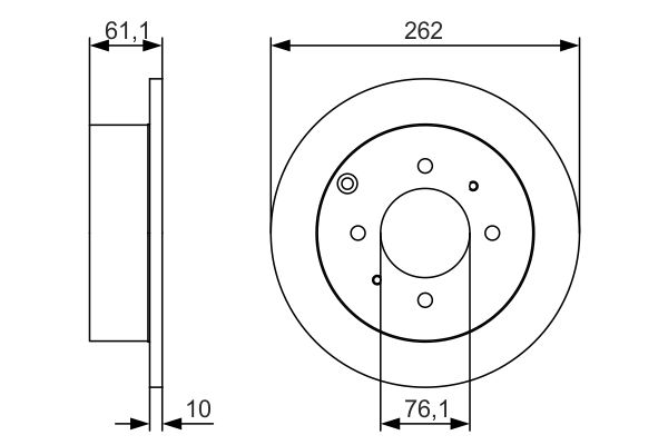 Тормозной диск   0 986 479 S68   BOSCH