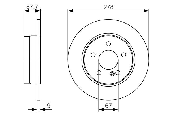 Тормозной диск   0 986 479 S96   BOSCH