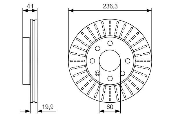 Тормозной диск   0 986 479 S98   BOSCH