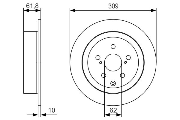 Тормозной диск   0 986 479 T04   BOSCH