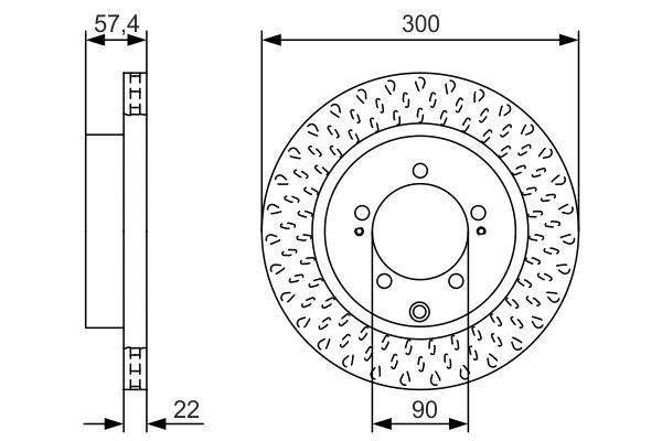 Тормозной диск   0 986 479 T33   BOSCH