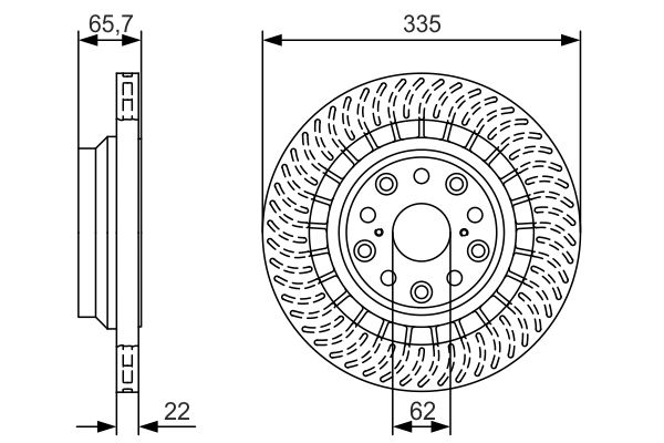 Тормозной диск   0 986 479 T34   BOSCH