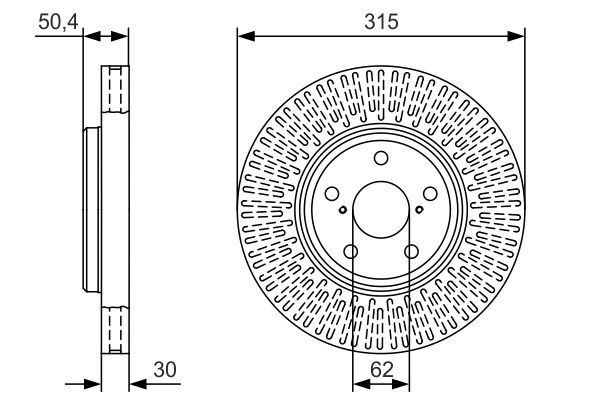 Тормозной диск   0 986 479 T40   BOSCH